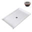 Receveur de douche en alcôve Streamline GB-645-584, 158,4 cm x 112,6 cm, conforme aux normes ADA, en acrylique blanc brillant, avec bonde centrale (bonde incluse).