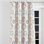 Rideaux occultants abstraits - 1 panneau de rideaux multicolore moderne avec œillets Boho Mandala
