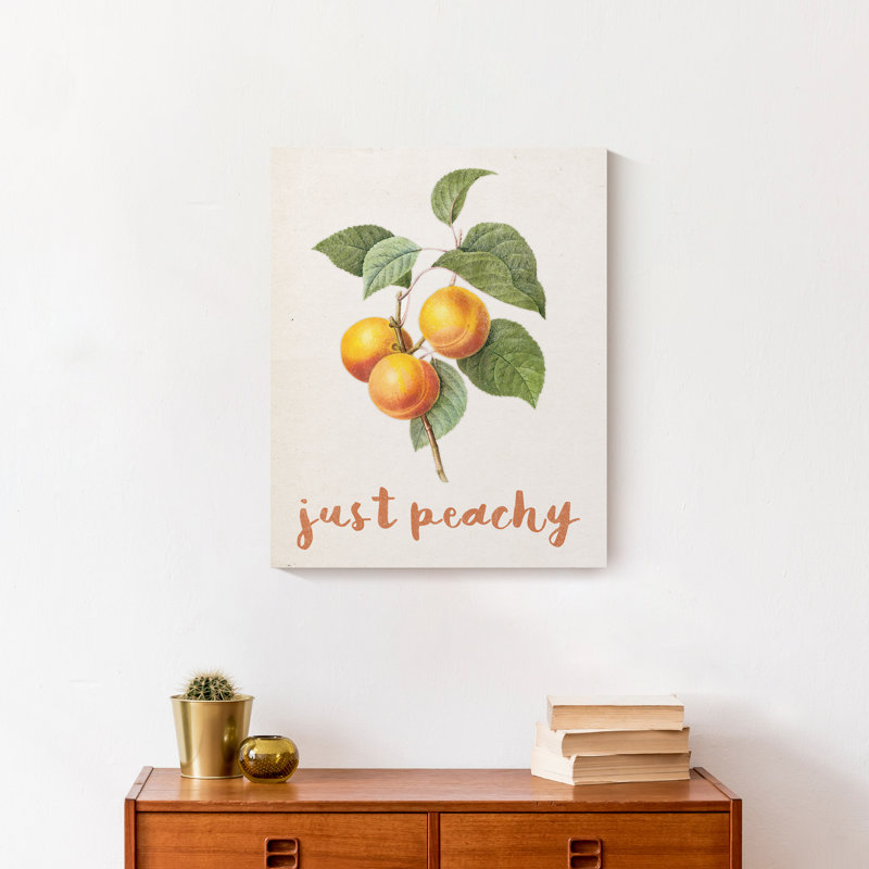 " Just Peachy Vintage Peaches Canvas "