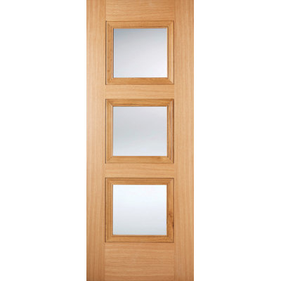 Amsterdam Prefinished Oak Glazed Internal Door