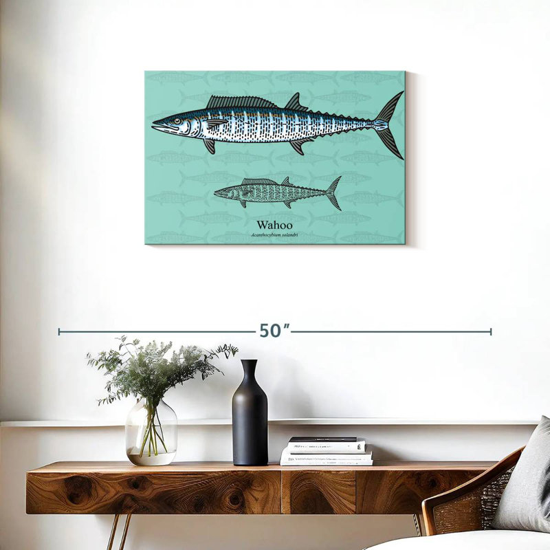 Brampt Wahoo Fish, 20" H x 30" W