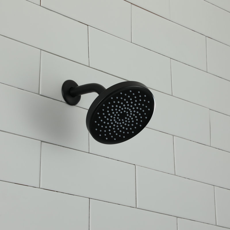 Full/Standard Fixed Shower Head 1.75 GPM GPM, Matte Black