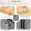 Meuble-lavabo de 24 po, lavabo en céramique, tiroir rabattable, double couche, tablette réglable et charnières à fermeture en douceur pour bien ranger l'évier, fabrication, rangement spacieux, portes, poignées noires, en forme de U