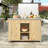 Outdoor Kitchen Island Fir Wood Kitchen Island With Stainless Steel Top-122276344