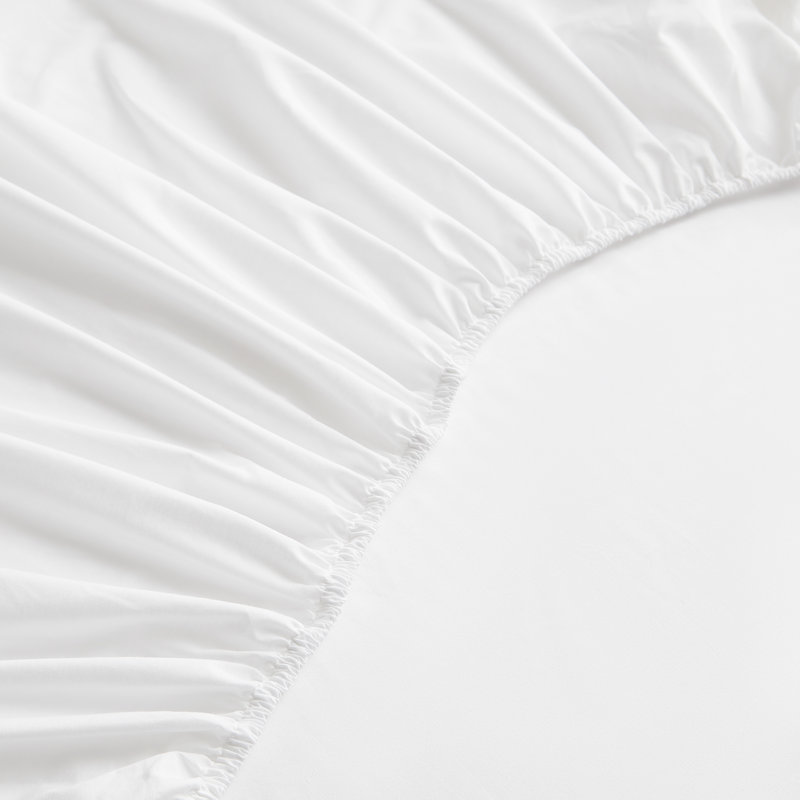 Ensemble de draps en coton 4 pièces Coastal Chic, Blanc, Ensemble de draps pour très grand lit