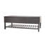 Banc de rangement Regent avec support en métal