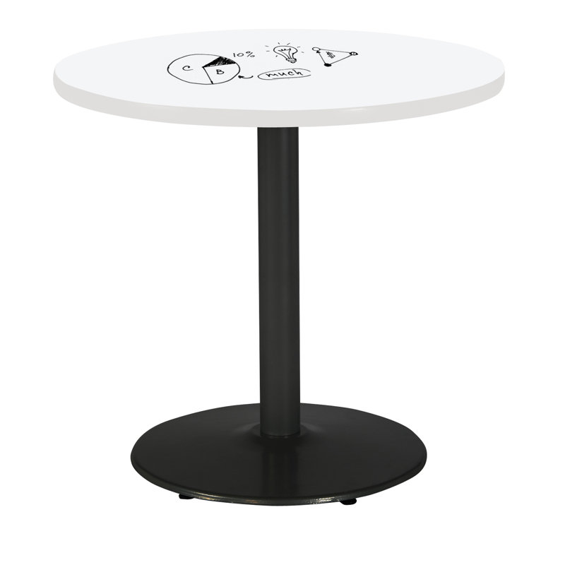 Table ronde pour salle de pause, H 29 po x L 30 po x l 30 po