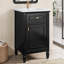Meuble-lavabo autoportant avec lavabo, pieds en bois massif, tablette réglable, tiroir inclinable, boutons de qualité supérieure, idéal pour les petits espaces et la vie moderne