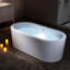 66.5'' x 31.88'' Whirlpool/Air Bubble Freestanding Soaking Double Eened Bathtub, Heating (Optional)-98728272