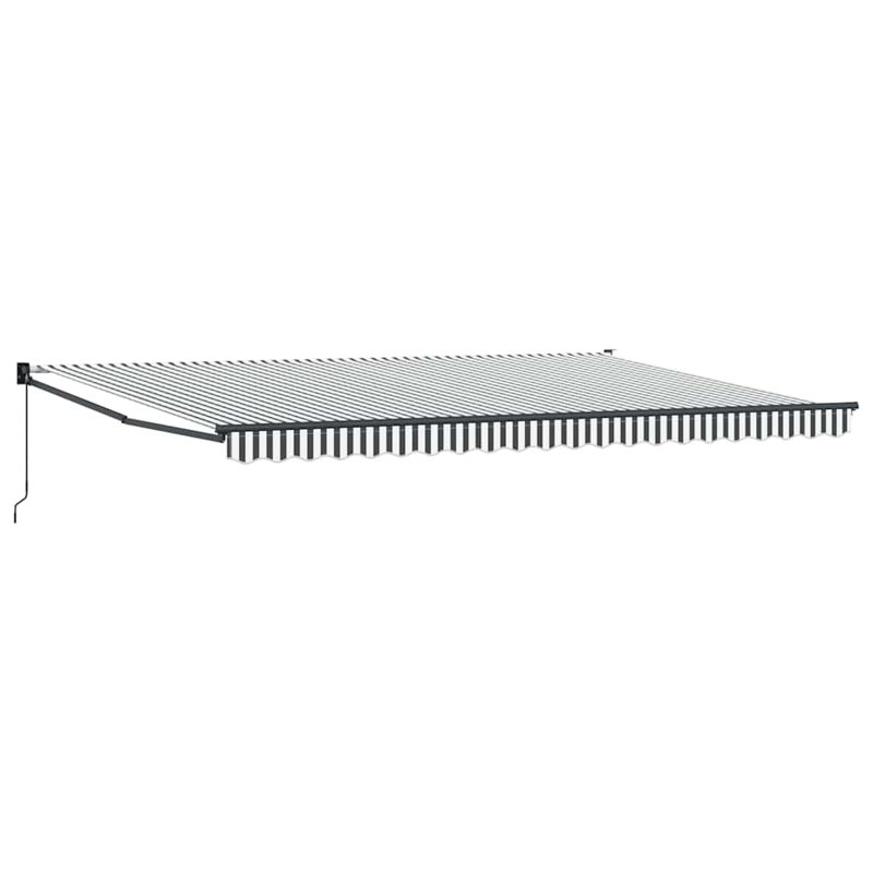 VidaXL 500cm W x 300cm D Polyester Cover Retractable Patio Awning