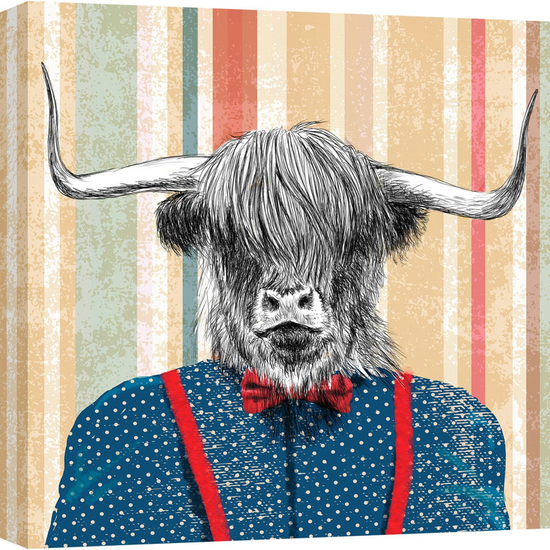 1SP6384 Rough Guy (Detail) - Wrapped Canvas Print, 70cm H x 70cm W x 4cm D