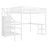 Queen Metal Loft Bed With LED Lighting, USB & Storage L Shaped Desk-1089986230-1089986229