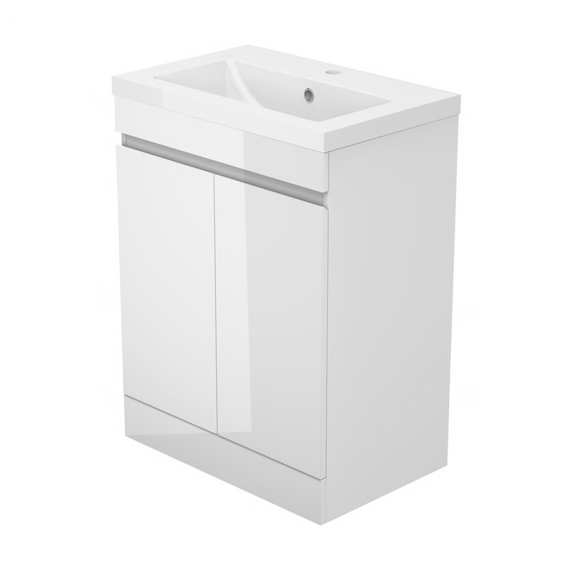 Elanora 600mm Single Bathroom Vanity with Drop In Resin Basin