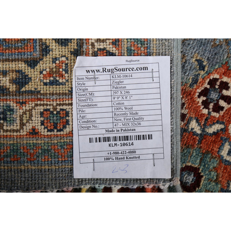 One-of-a-Kind 8'1" X 9'9" Wool Area Rug in Blue