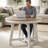 42”-58” Expandable Dining Table For 6 - Round Wood Table With Durable X-Base-1667727860