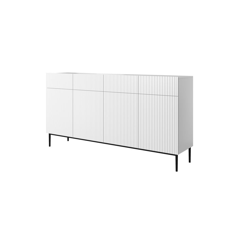 Albhie 200cm Sideboard, White/Black