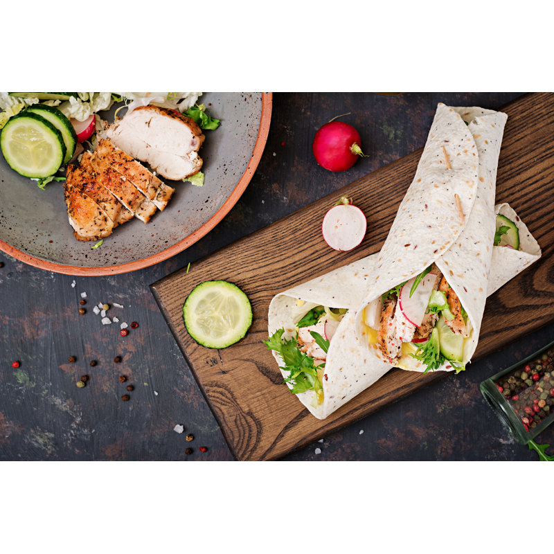 Mexican Tacos by Elena_Danileiko - Wrapped Canvas Print, 61cm H x 91cm W x 3.8cm D