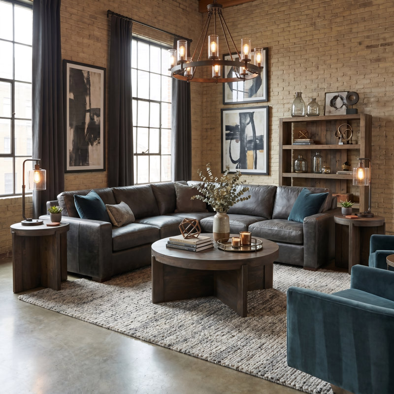 Josiane Solid Wood Single Coffee Table, Walnut