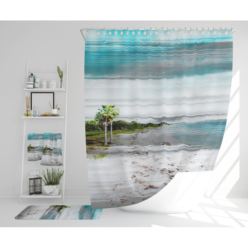 Nert Polyester Shower Curtain Set