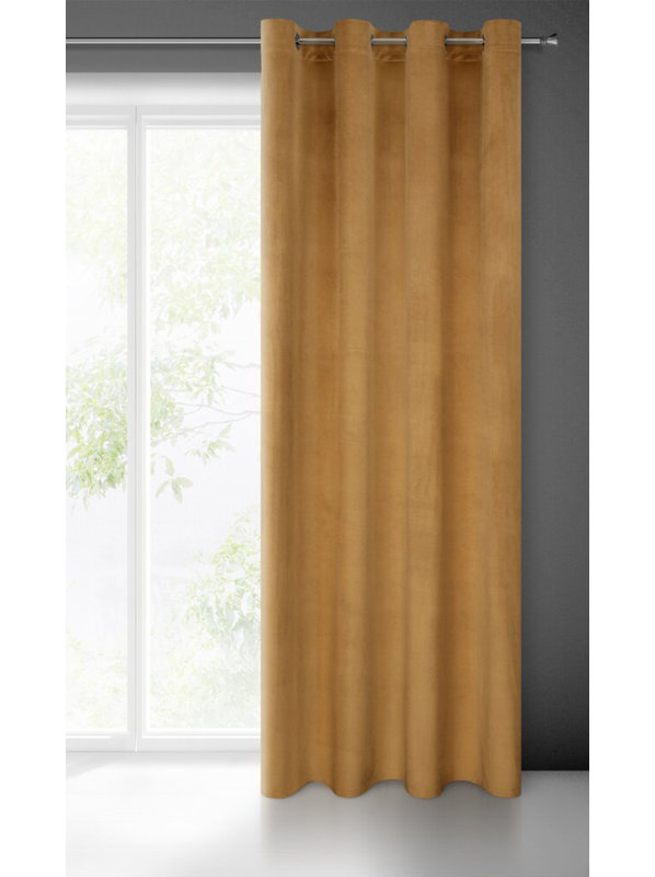 Melanie Blackout Curtain Single Panel, Orange