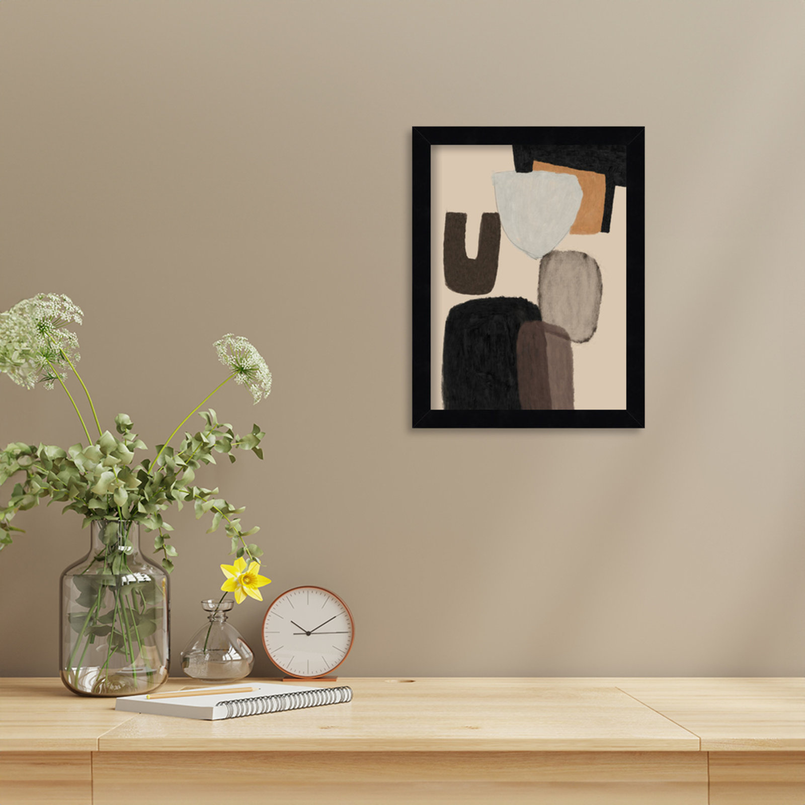 Everywhere Print by Dan Hobday, Black, 13" H x 10" W
