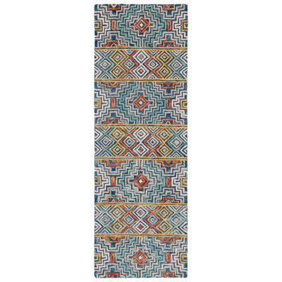 Deyoung Hand Tufted Cotton Geometric Rug