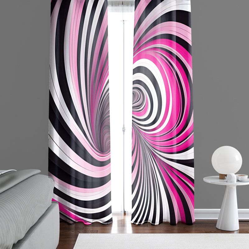 Paire de rideaux semi-transparents en polyester Gustavs, L 40 po x L 82 po