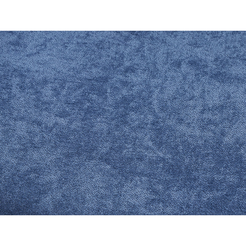 Chaise d'appoint rembourrée bleue et noyer, Bleu