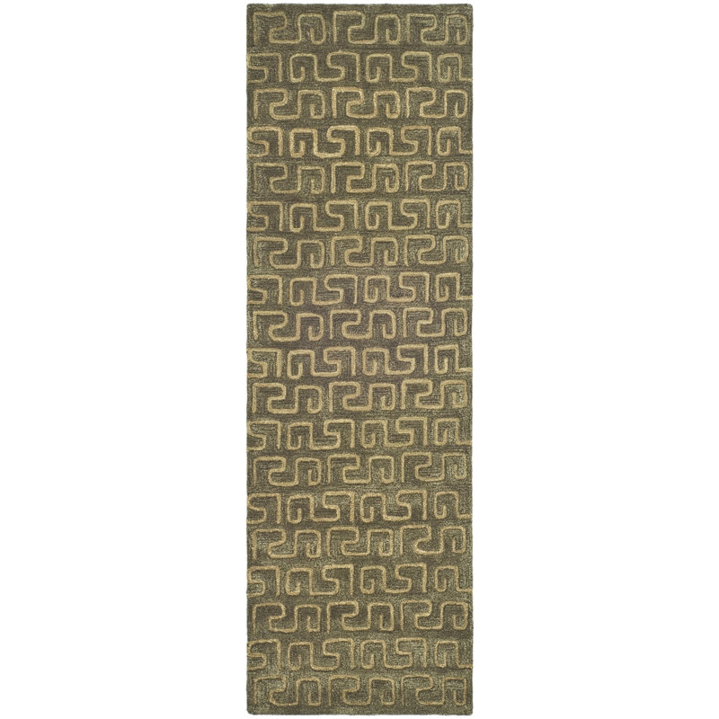 Candelo Hand Tufted Wool Abstract Rug, Runner 2'6" x 8'