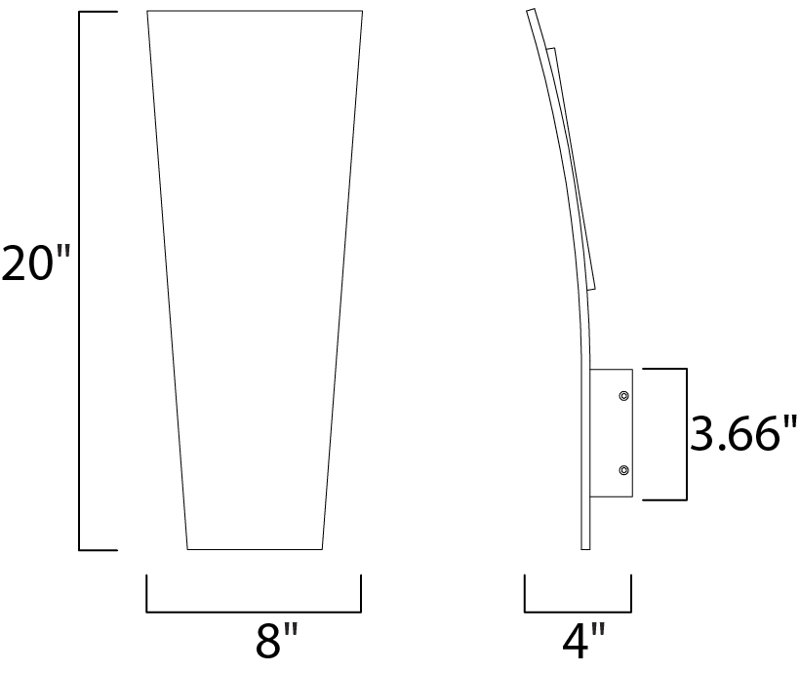 Castone LED Wall Light, White
