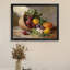 Aquarelle encadrée noire, couleurs de cuisine rétro, art mural, réalisme classique, impressions encadrées-140082663