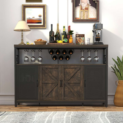 Shik 51.97 " L Stainless Steel Bar Cabinet