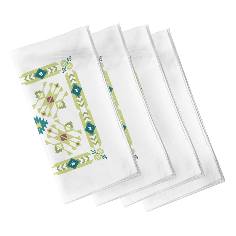 Ensemble de serviettes 4 pièces Alfreda, Vert