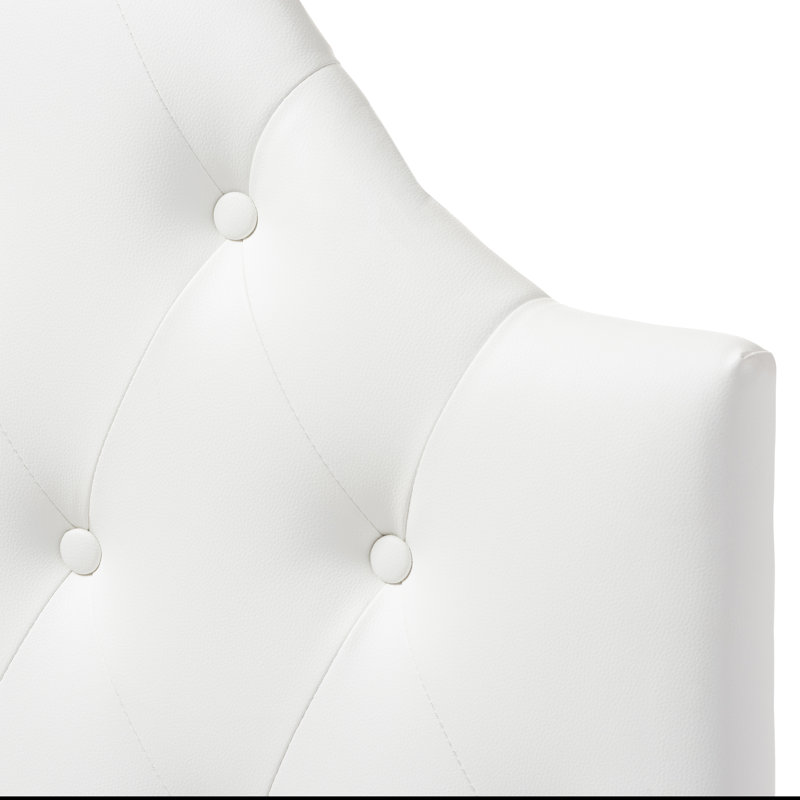 Tête de lit simple tapissier Ezkiel, Blanc