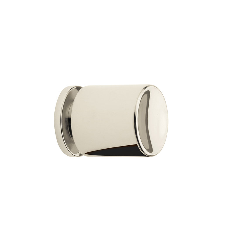 Bauhaus Round Knob, 0.75" H x 0.74" W x 0.74" D, Polished Nickel