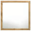 Miroir de commode rectangulaire Wemy, design en verre plat, bois de pin naturel