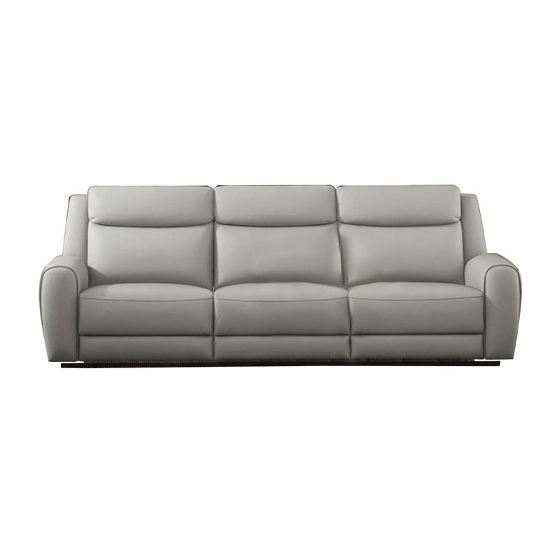 87.4" W Transitional Sofa, Light Gray