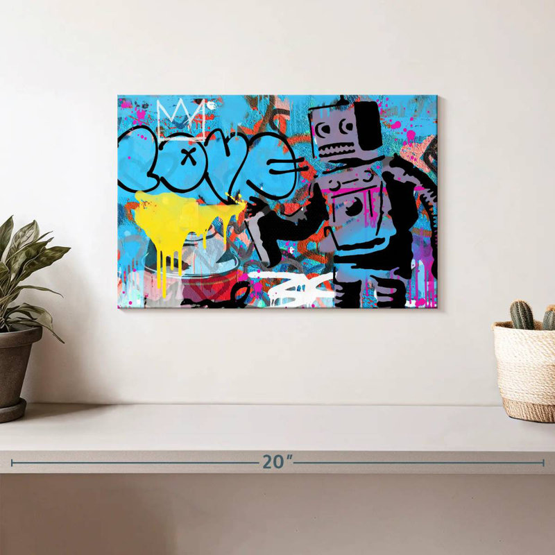 Tergel Love Robot, 8" H x 12" W