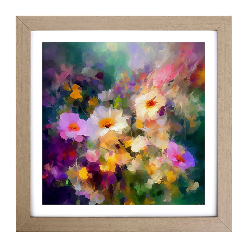 Single Picture Frame Print on Wood, Oak