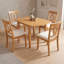 Ensemble de table de salle à manger 5 pièces avec chaises rembourrées-1351423182