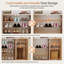 Armoire de rangement pour chaussures moderne autoportante avec tablettes réglables et grande capacité-96981290