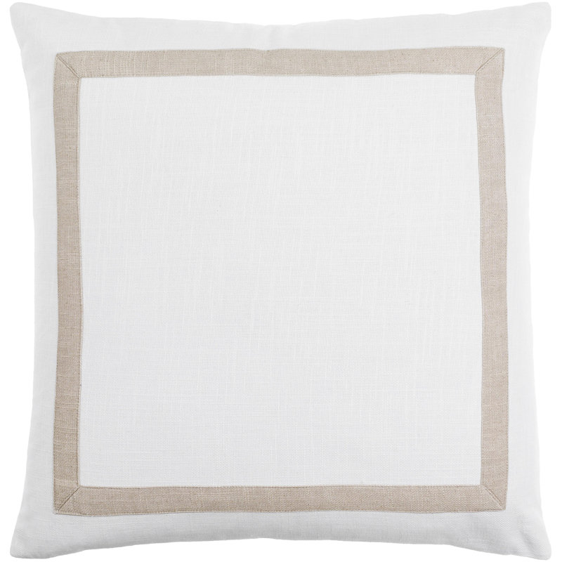 Coussin en coton Vivant, 22 po x 22 po, Housse de coussin seulement - sans coussin