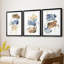 Lunar Geology II  -Custom Framed  Premium Print W Matt - 3 Pieces-1966818789-1966818791
