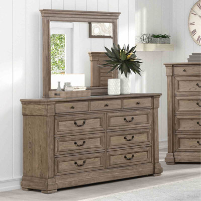 Commode à finition grise vieillie 1pc