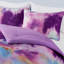 Ensemble d'édredon à imprimé teinture sur nœuds double / grand avec coussin décoratif-131082099