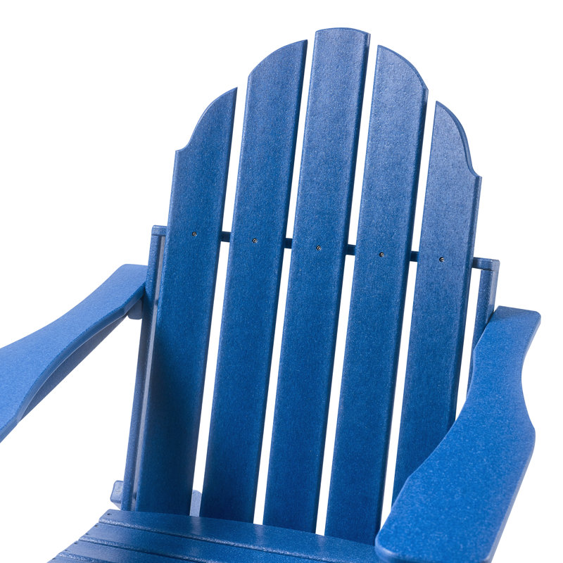Chaise Adirondack en plastique Bedie, Bleu