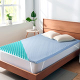 2" Reversible Gel Memory Foam Mattress Topper with bonus breathable cover