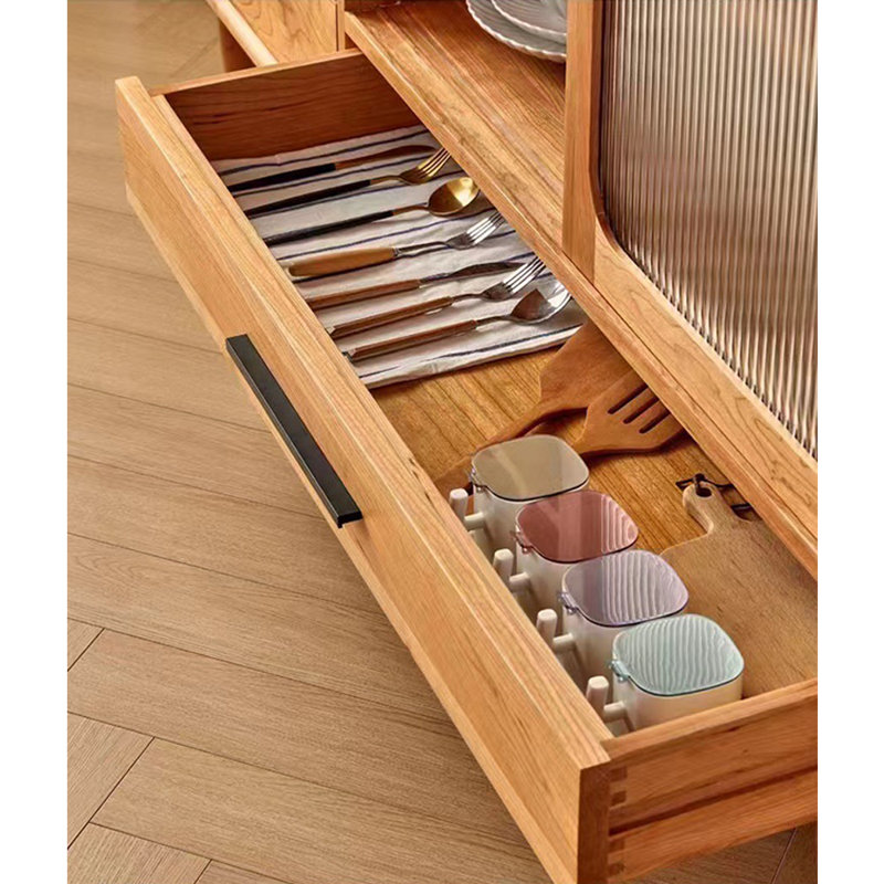 Vitrine moderne à double porte minimaliste, H 35,43 po x l 47,24 po x P 15,75 po