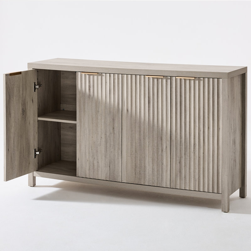 282cm Sideboard, Greige Oak