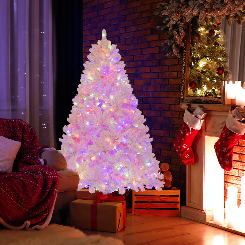 Arbre de Noël artificiel 6 pi avec 6 branches de lumière, 6'